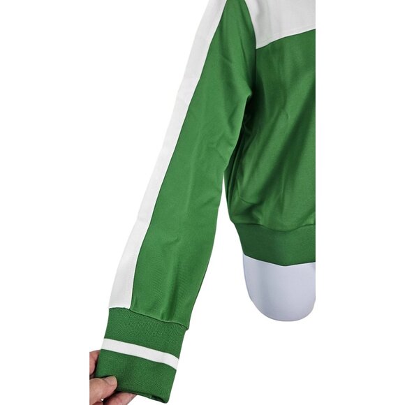 Wild Fable Women's Green & White Track Zip-Up Jacket Size Small Pockets Stylish - Picture 8 of 11